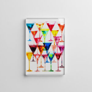 raxxa Glas-Magnet: Abstract Cocktails in Kaleidoscopic Colors A Splash of Artistry