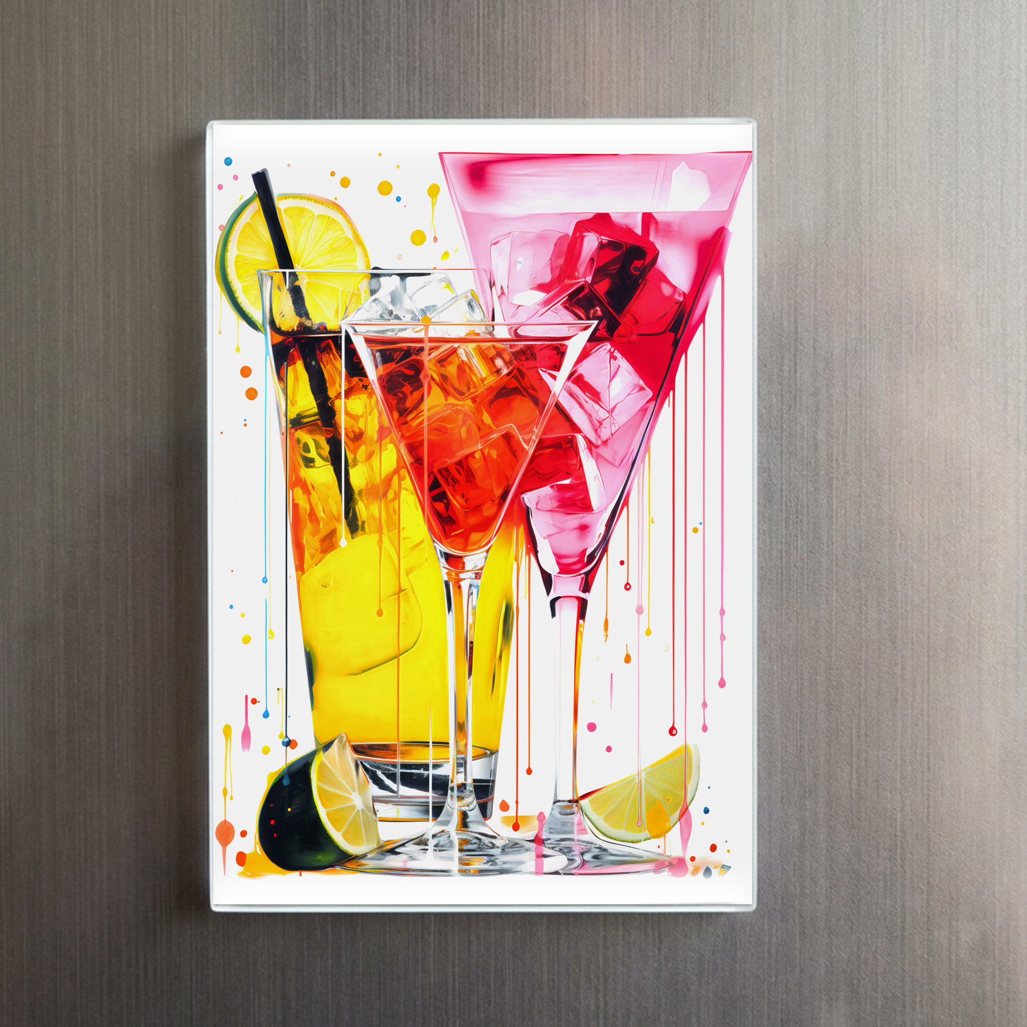 raxxa Glas-Magnet: Canvas Cocktails Abstract Artistry Meets Mixology. – Bild 2