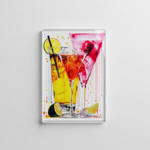 raxxa Glas-Magnet: Canvas Cocktails Abstract Artistry Meets Mixology.