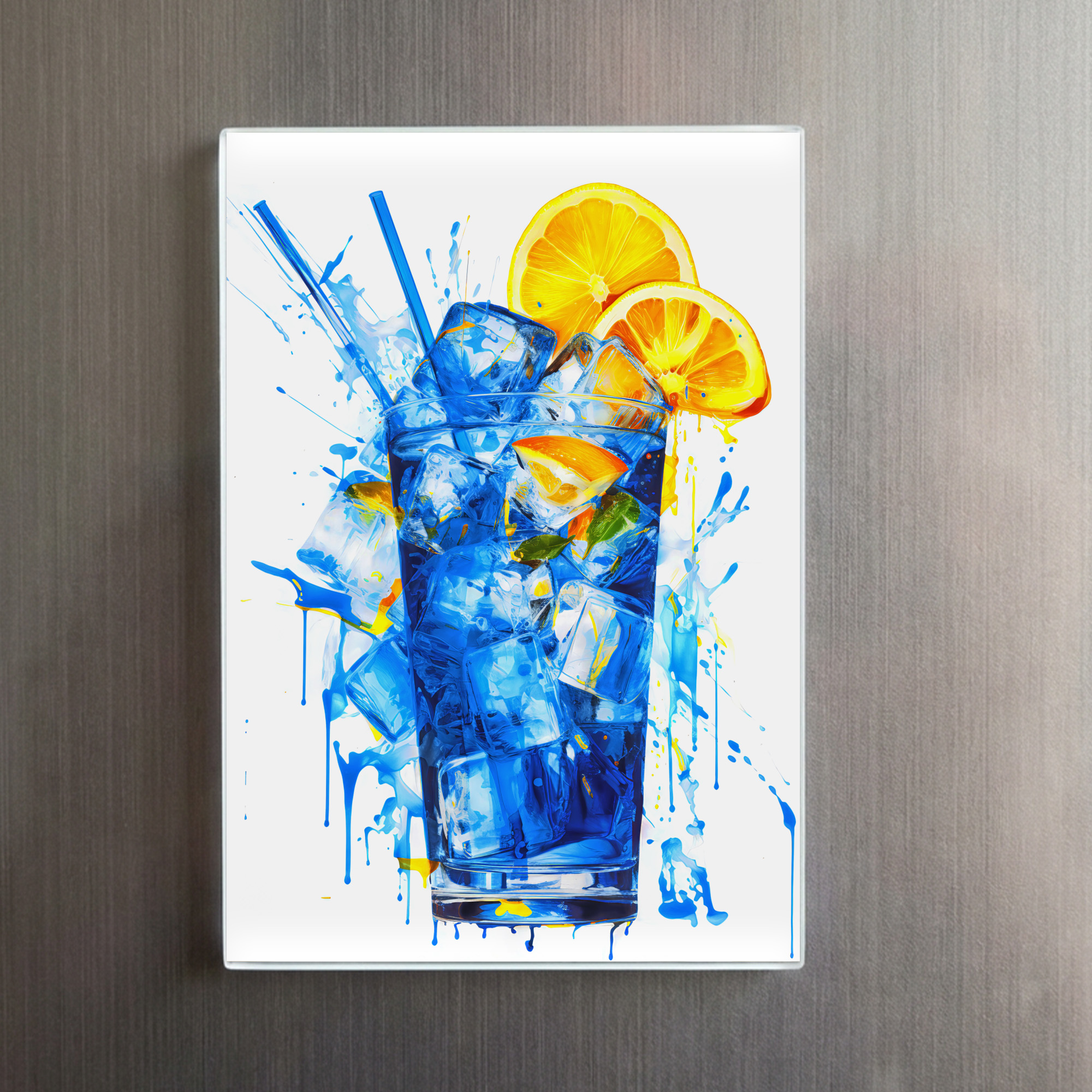 raxxa Glas-Magnet: Chroma-Sips Abstractly Rendered Colorful Cocktails. – Image 2