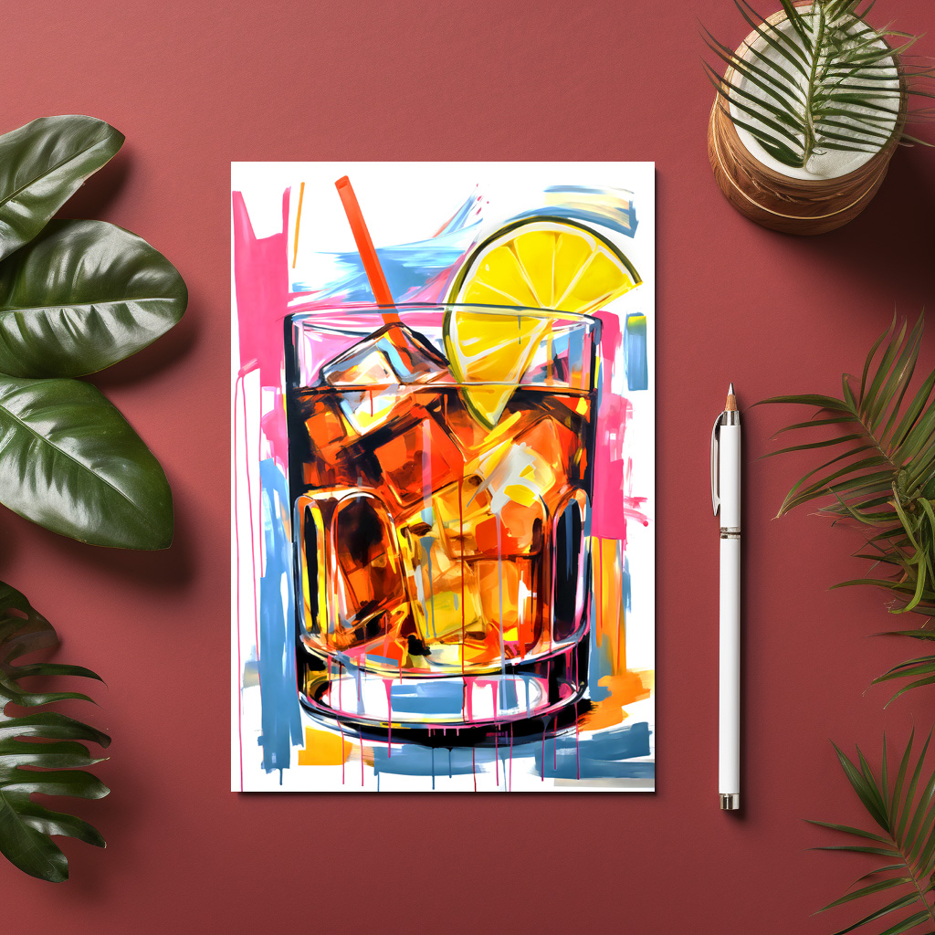 raxxa Postkarte: Canvas Cocktails Abstract Artistry Meets Mixology.