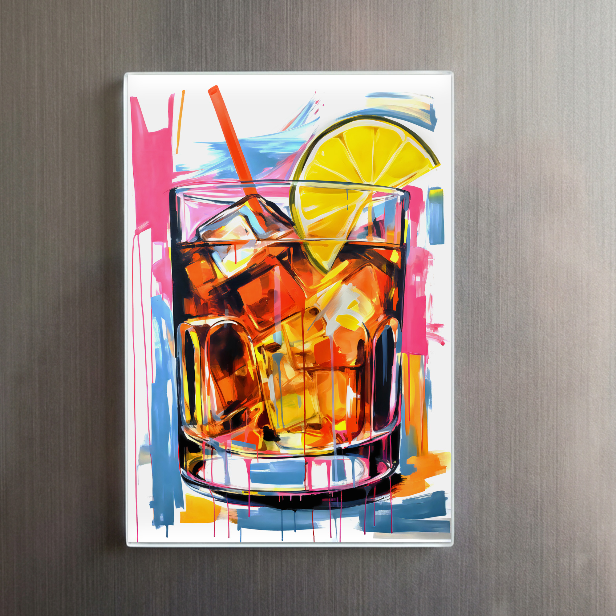 raxxa Glas-Magnet: Canvas Cocktails Abstract Artistry Meets Mixology. – Image 2