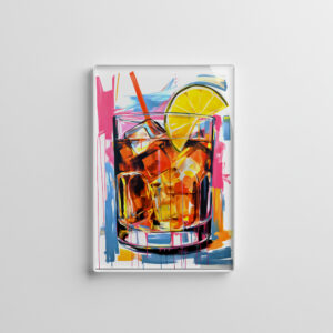 raxxa Glas-Magnet: Canvas Cocktails Abstract Artistry Meets Mixology.