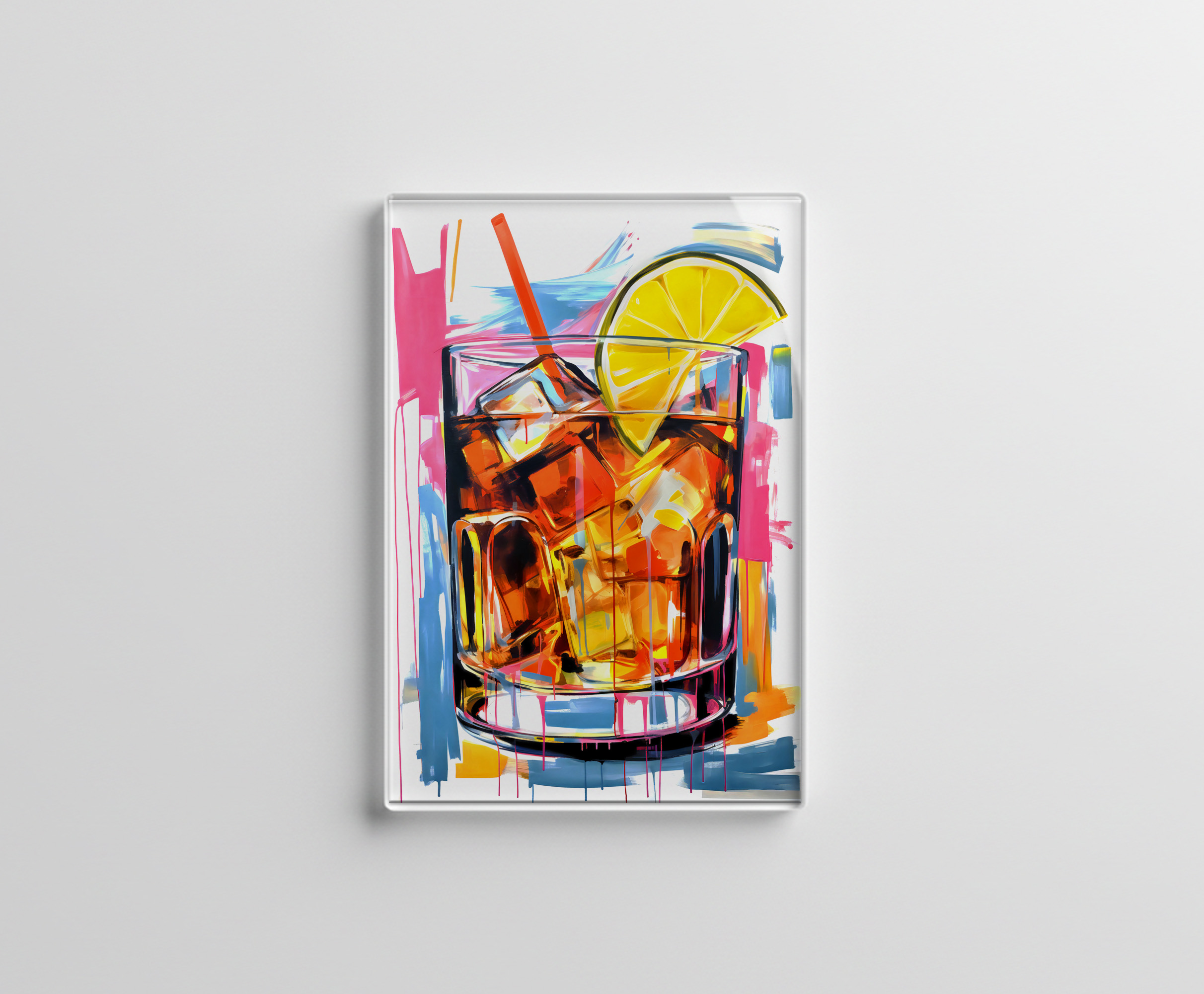raxxa Glas-Magnet: Canvas Cocktails Abstract Artistry Meets Mixology.