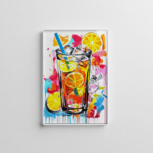 raxxa Glas-Magnet: Vibrant Abstract Cocktails Artful Blends in Bold Hues