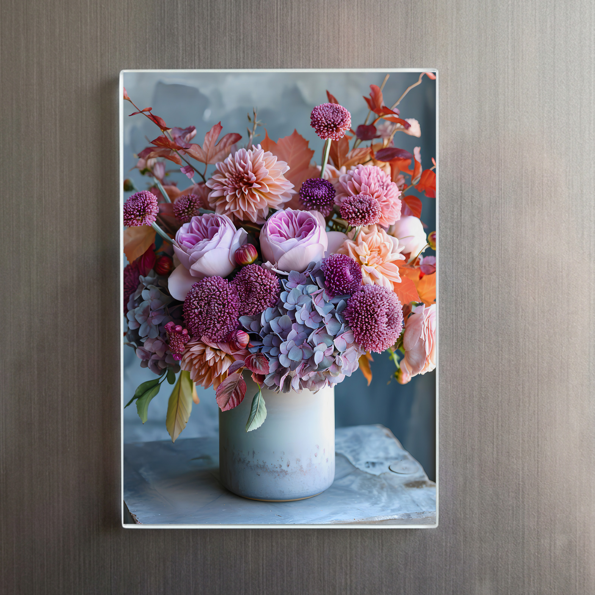 raxxa Glas-Magnet: Colorful Summer Bouquet Still Life - Imagen 2