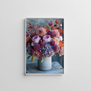raxxa Glas-Magnet: Colorful Summer Bouquet Still Life