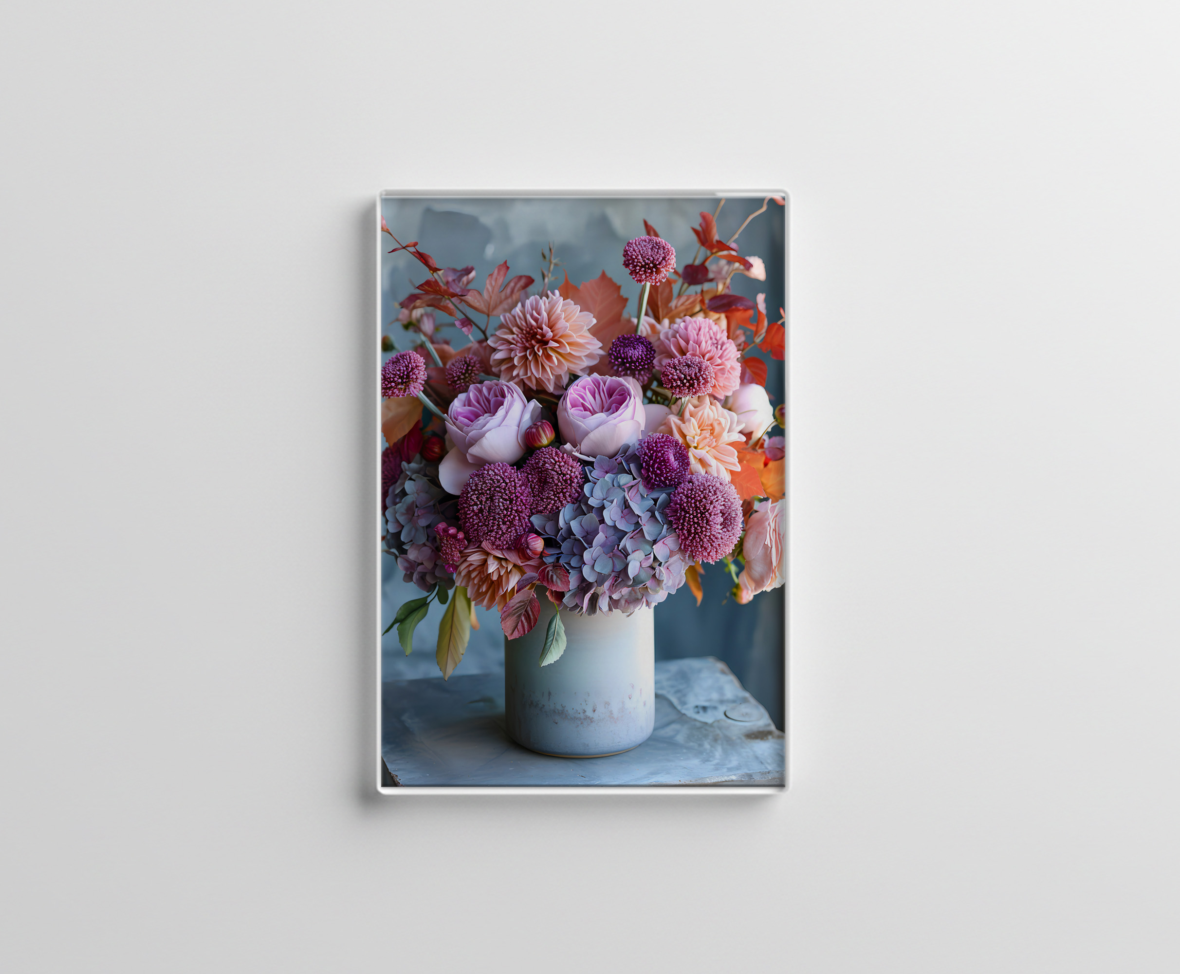 raxxa Glas-Magnet: Colorful Summer Bouquet Still Life