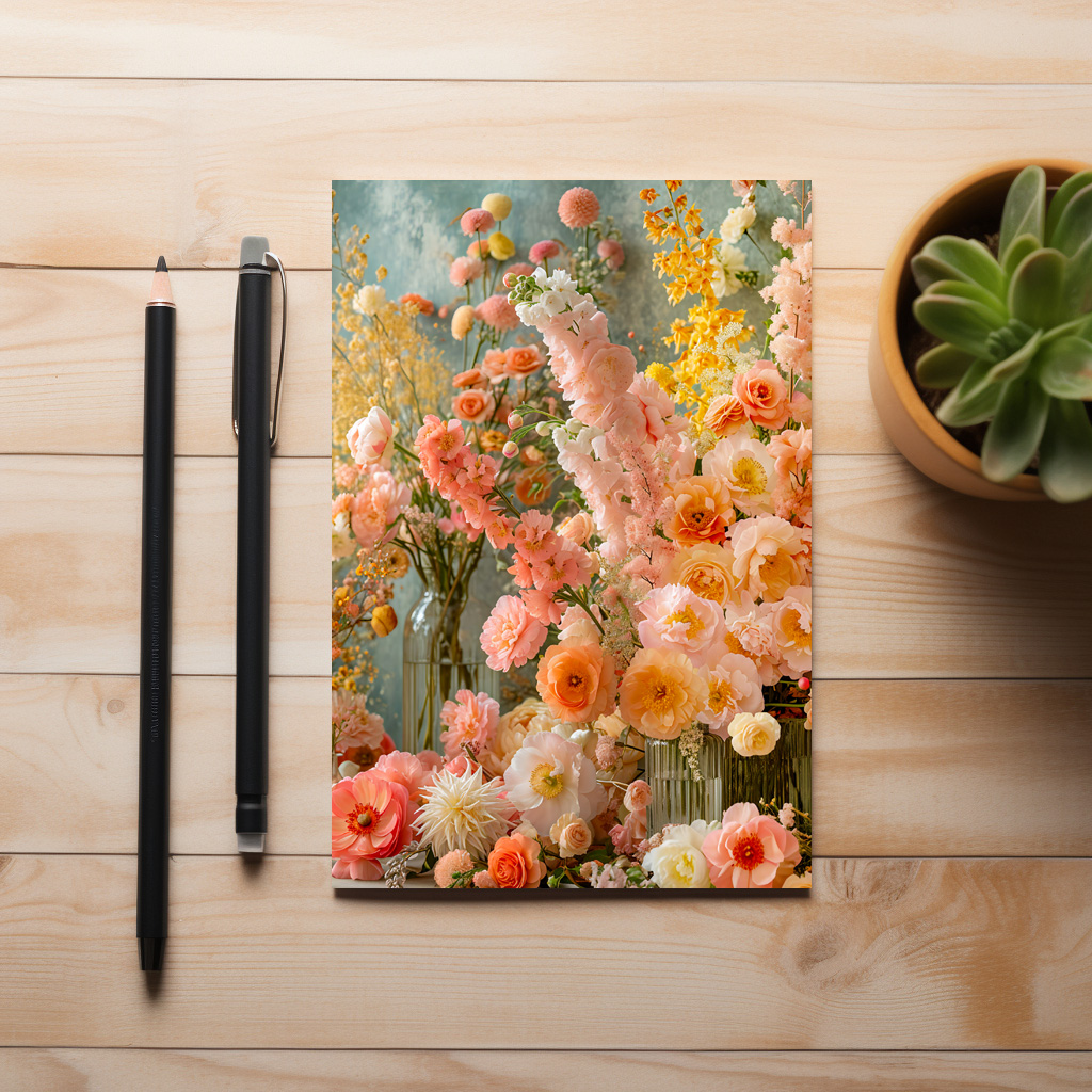 raxxa Postkarte: Warm Toned Summer Bouquet Still Life
