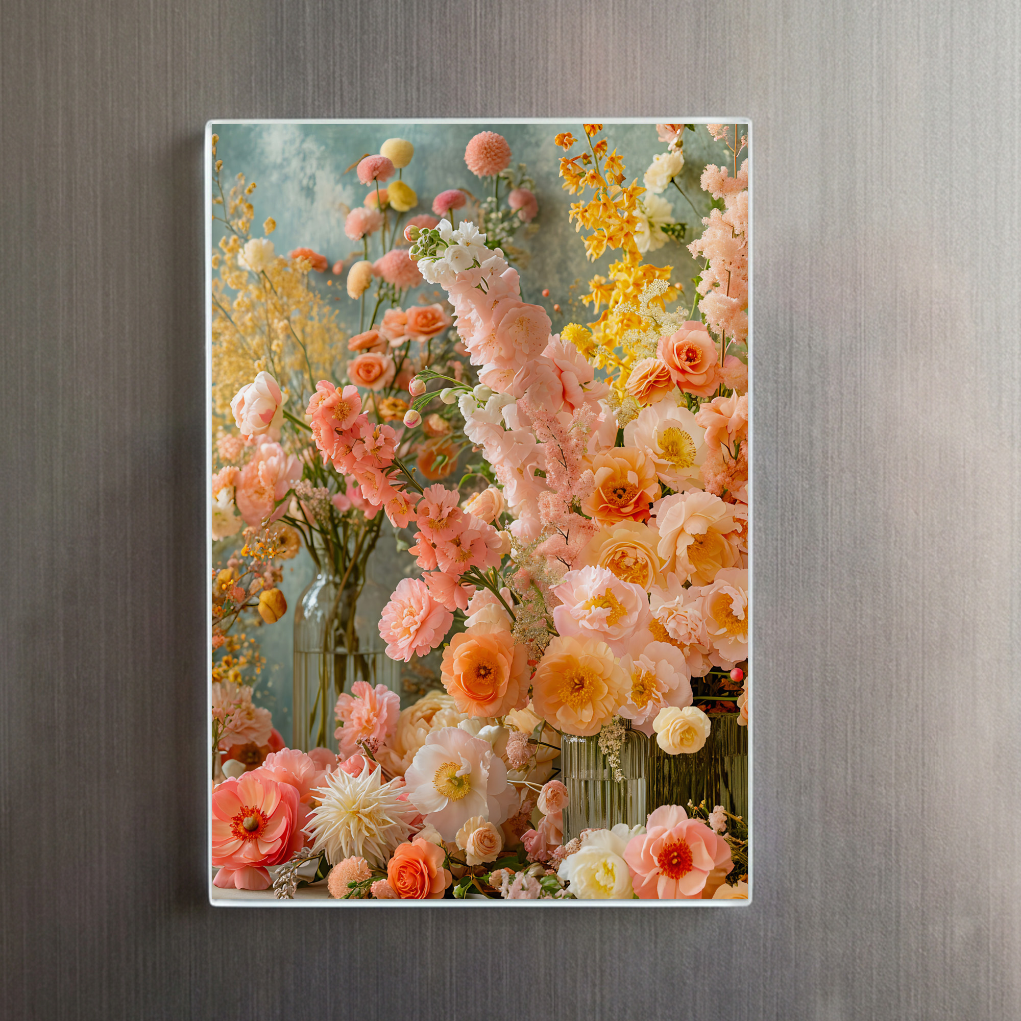 raxxa Glas-Magnet: Warm Toned Summer Bouquet Still Life - immagine 2