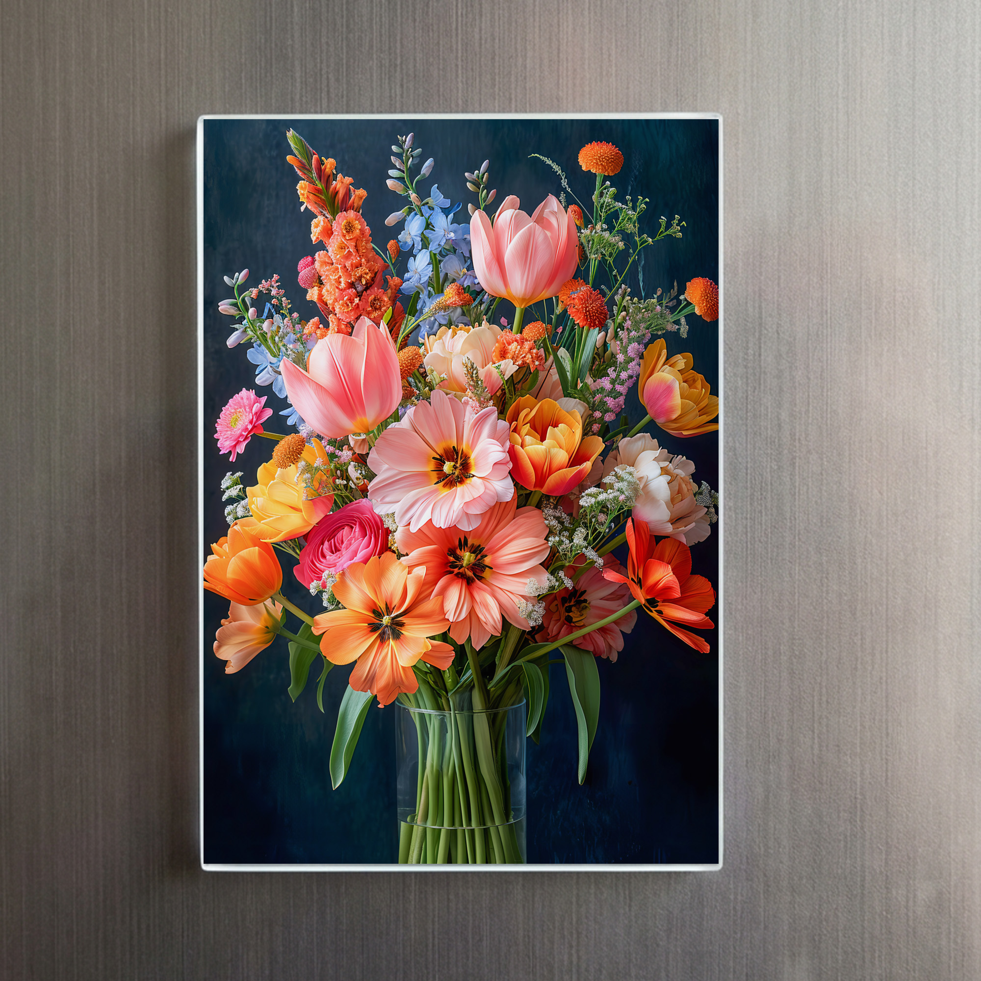raxxa Glas-Magnet: Bright Floral Bouquet Still Life – Image 2