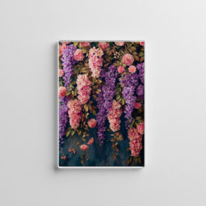 raxxa Glas-Magnet: Wisteria Flower Cluster Still Life