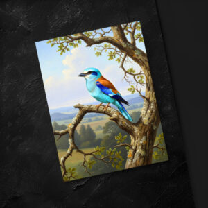 raxxa Postkarte: Blauracke - europäischer Vogel