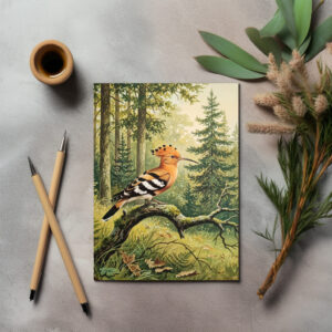 raxxa Postkarte: Wiedehopf - europäischer Vogel