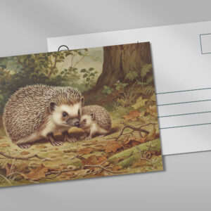 raxxa Postkarte: Igel mit Jungtier