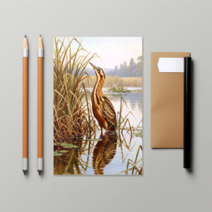 raxxa Postkarte: Rohrdommel - europäischer Vogel