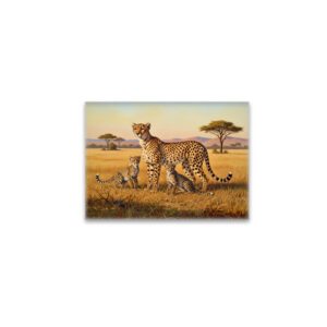 raxxa Glas-Magnet: Gepard mit Jungtieren in Afrika