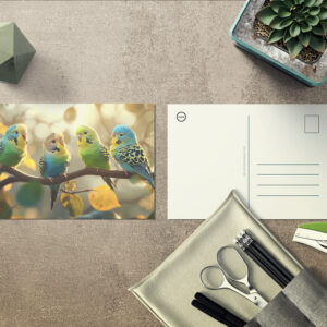 raxxa Postkarte: Wellensittich Meeting