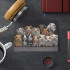 raxxa Postkarte: Gruppenbild mit fröhlichen Meerschweinchen