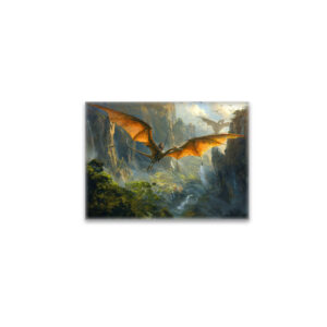raxxa Glas-Magnet: Auf dem Dinosaurier Pteranodon unterwegs im Flug
