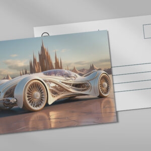 raxxa Postkarte: Moderner Sportwagen in coolem Design