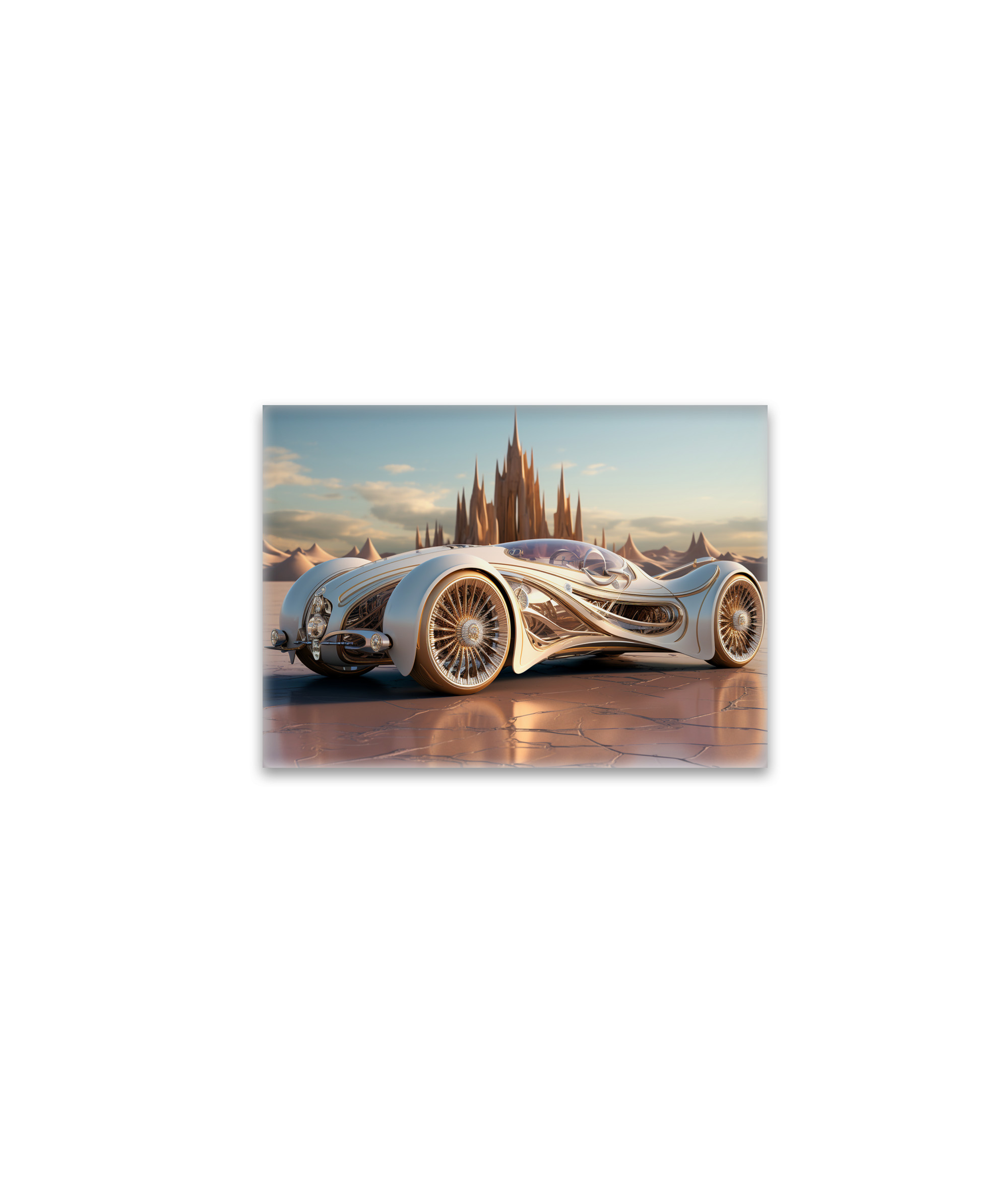raxxa Glas-Magnet: Moderner Sportwagen in coolem Design