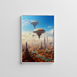 raxxa Glas-Magnet: Raumstationen auf einem fremden Planeten