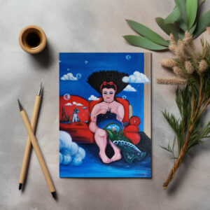 raxxa Postkarte: Leises Glück a. d. Reihe WeibsBild