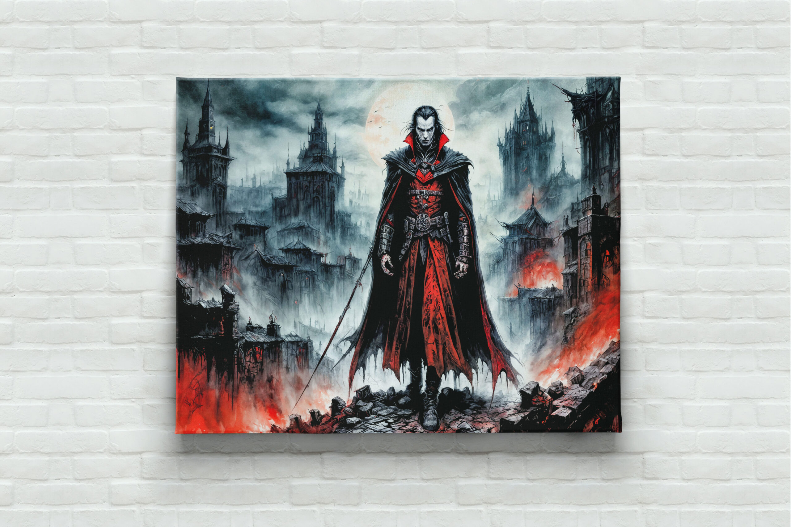 raxxa Canva: Vampire Warrior in Ruined City – Bild 2