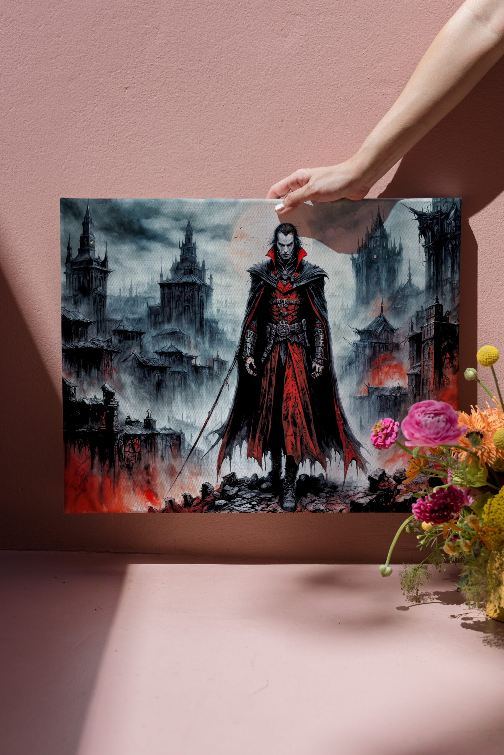 raxxa Canva: Vampire Warrior in Ruined City – Bild 3