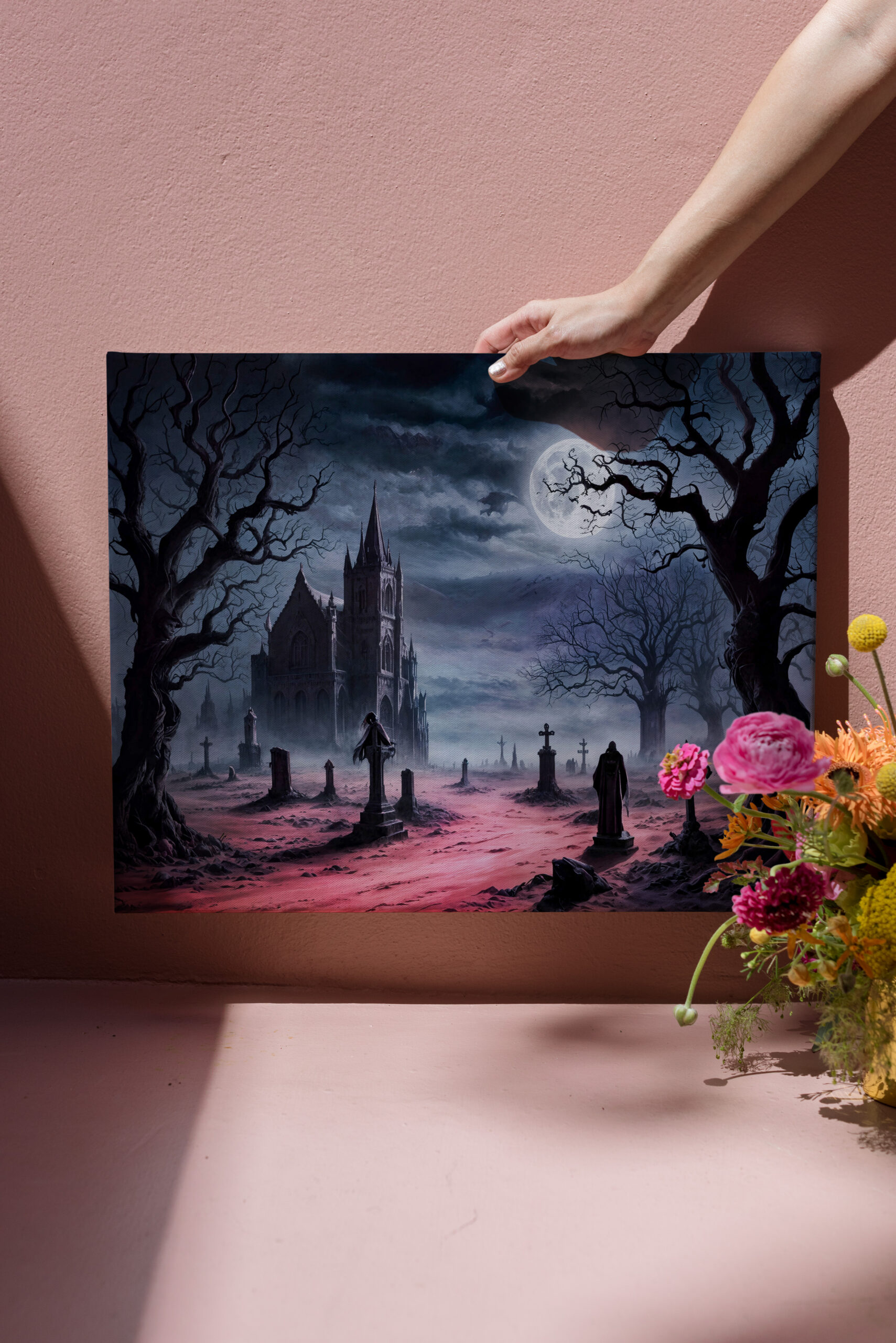 raxxa Canva: Gothic Graveyard Under Full Moon - Image 3