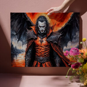 raxxa Canva: Vampire in Red Moonlight