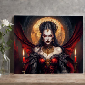 raxxa Canva: Vampire Queen Under Glowing Moon