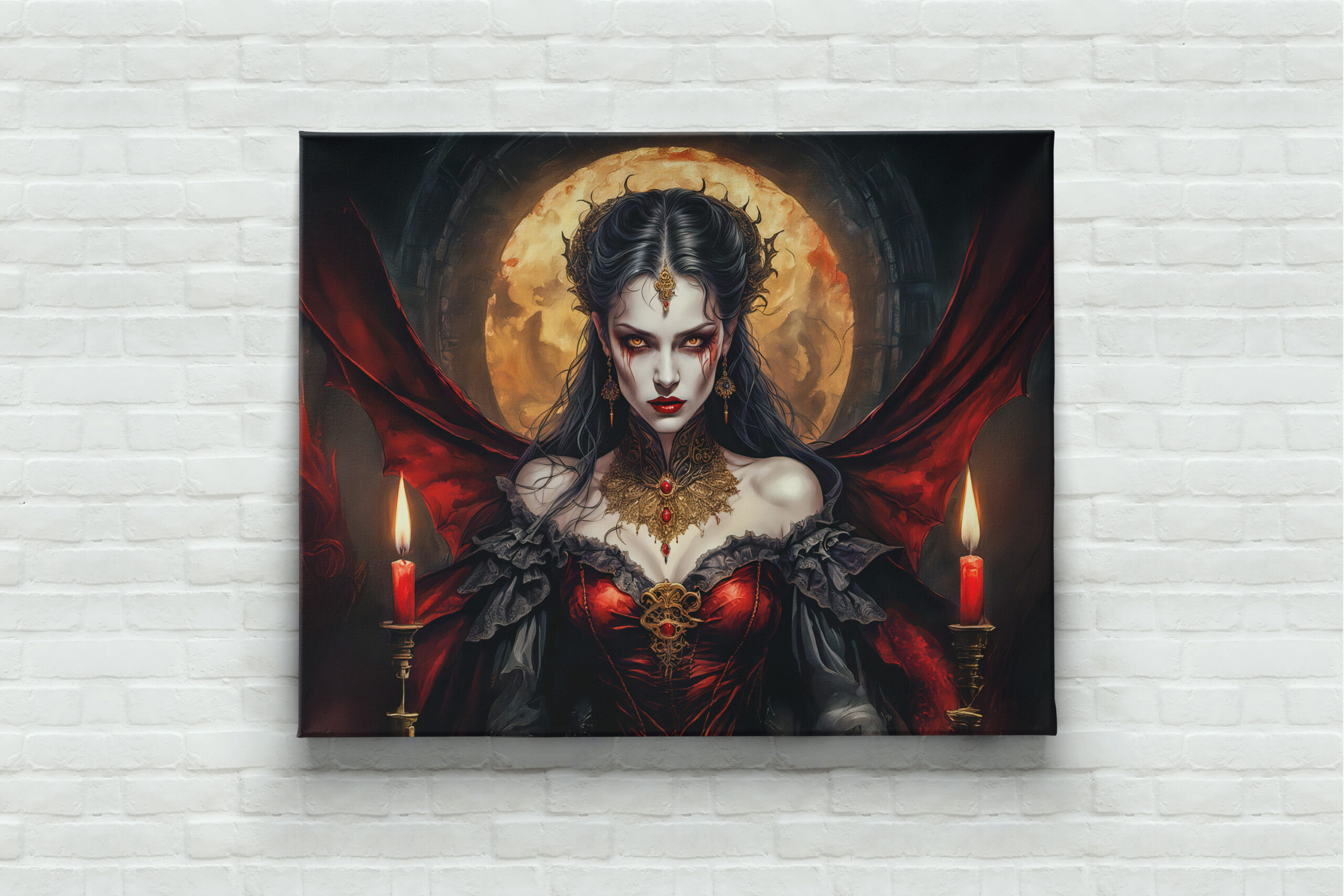 raxxa Canva: Vampire Queen Under Glowing Moon – Bild 3