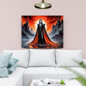 raxxa Canva: Vampire in Red Moonlight