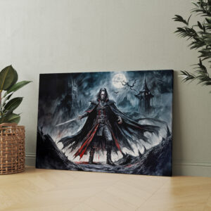 raxxa Canva: Vampire Warrior in Moonlit Ruins