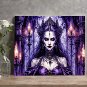 raxxa Canva: Vampire Queen in Gothic Castle