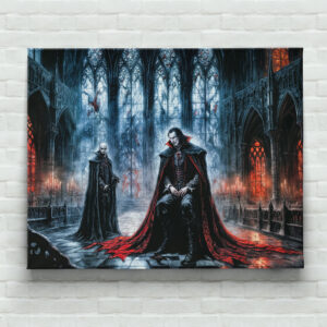 raxxa Canva: Vampires in Gothic Cathedral Hall