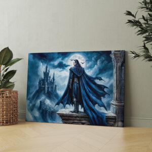 raxxa Canva: Vampire in Moonlit Castle Scene
