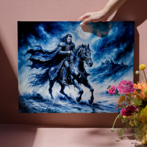 raxxa Canva: Vampire Knight Rides Through Stormy Night