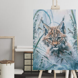raxxa Canva: Little Lynx in Snowy Forest