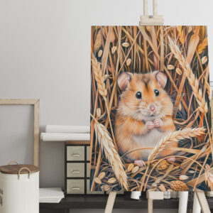 raxxa Canva: Field Hamster in Golden Grain