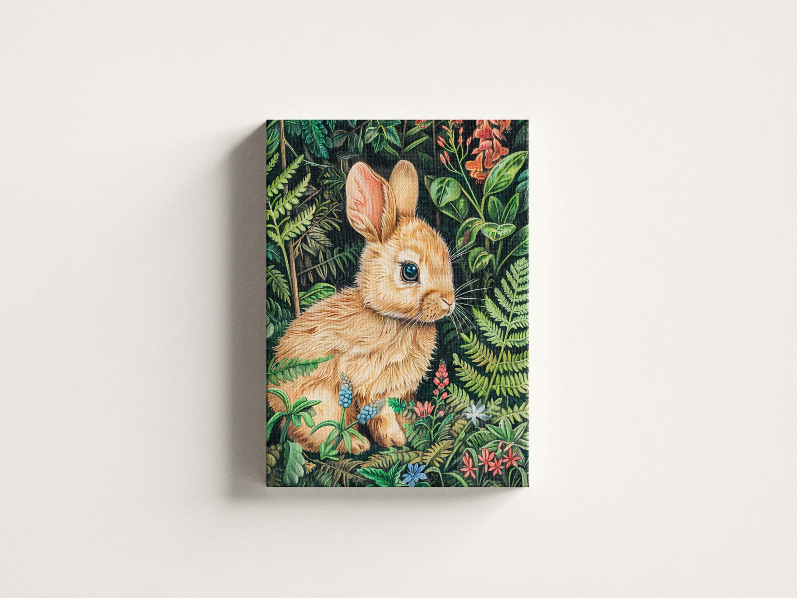 raxxa Canva: Hare Among Forest Ferns – Image 3