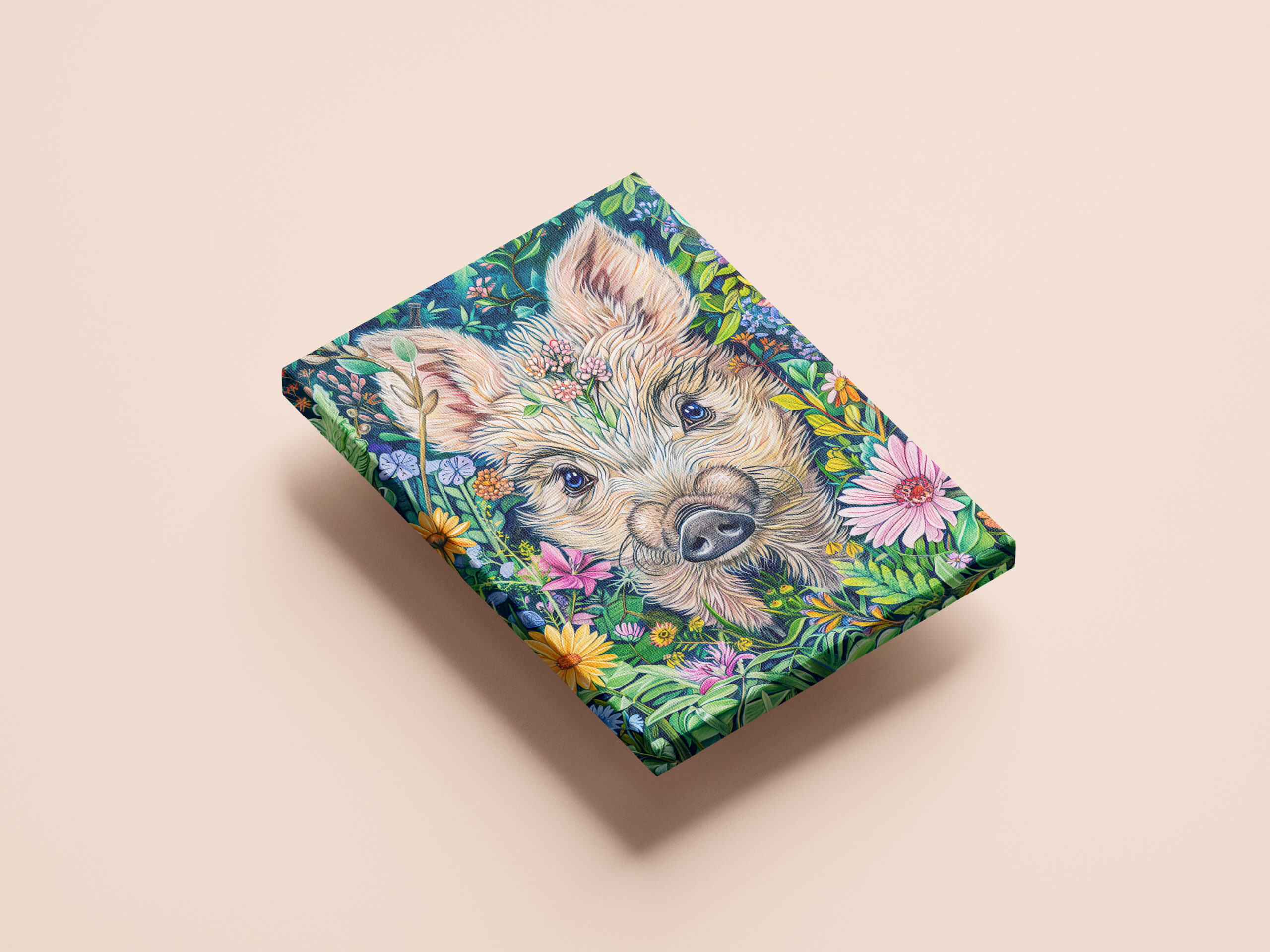 raxxa Canva: Little Wild Boar in Flower Meadow - immagine 2