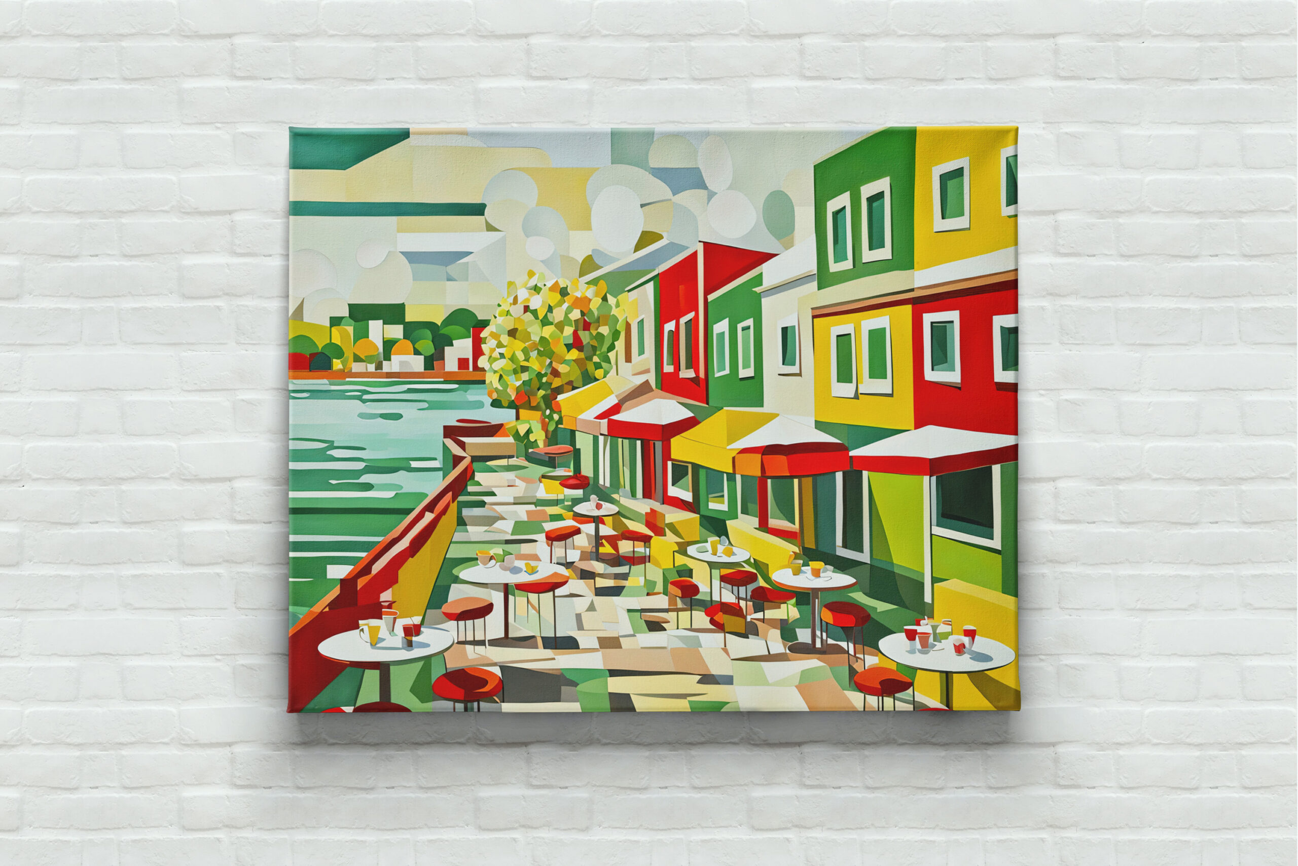 raxxa Canva: Cubist Café by the Waterfront - immagine 3