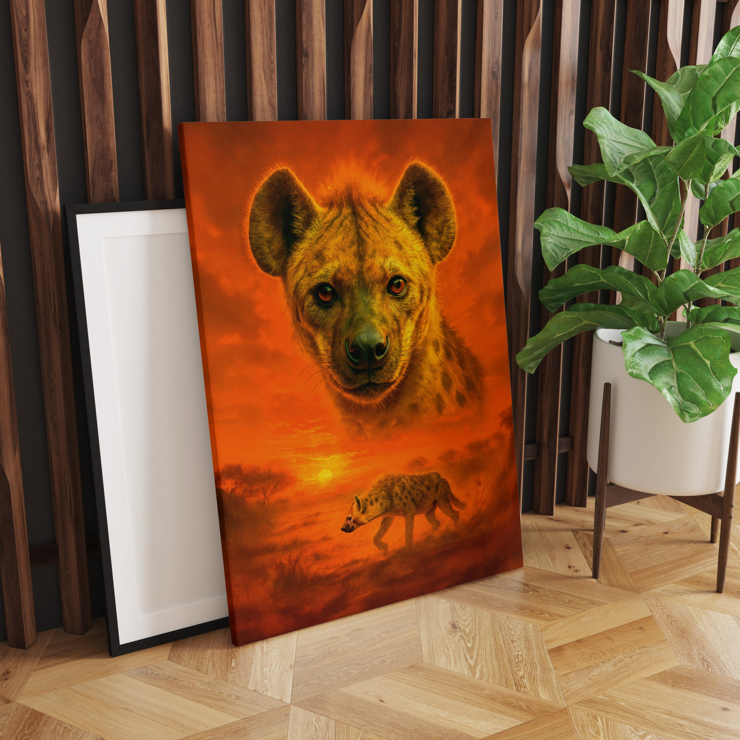 raxxa Canva: Double Exposure Portrait of African Hyena - Image 2