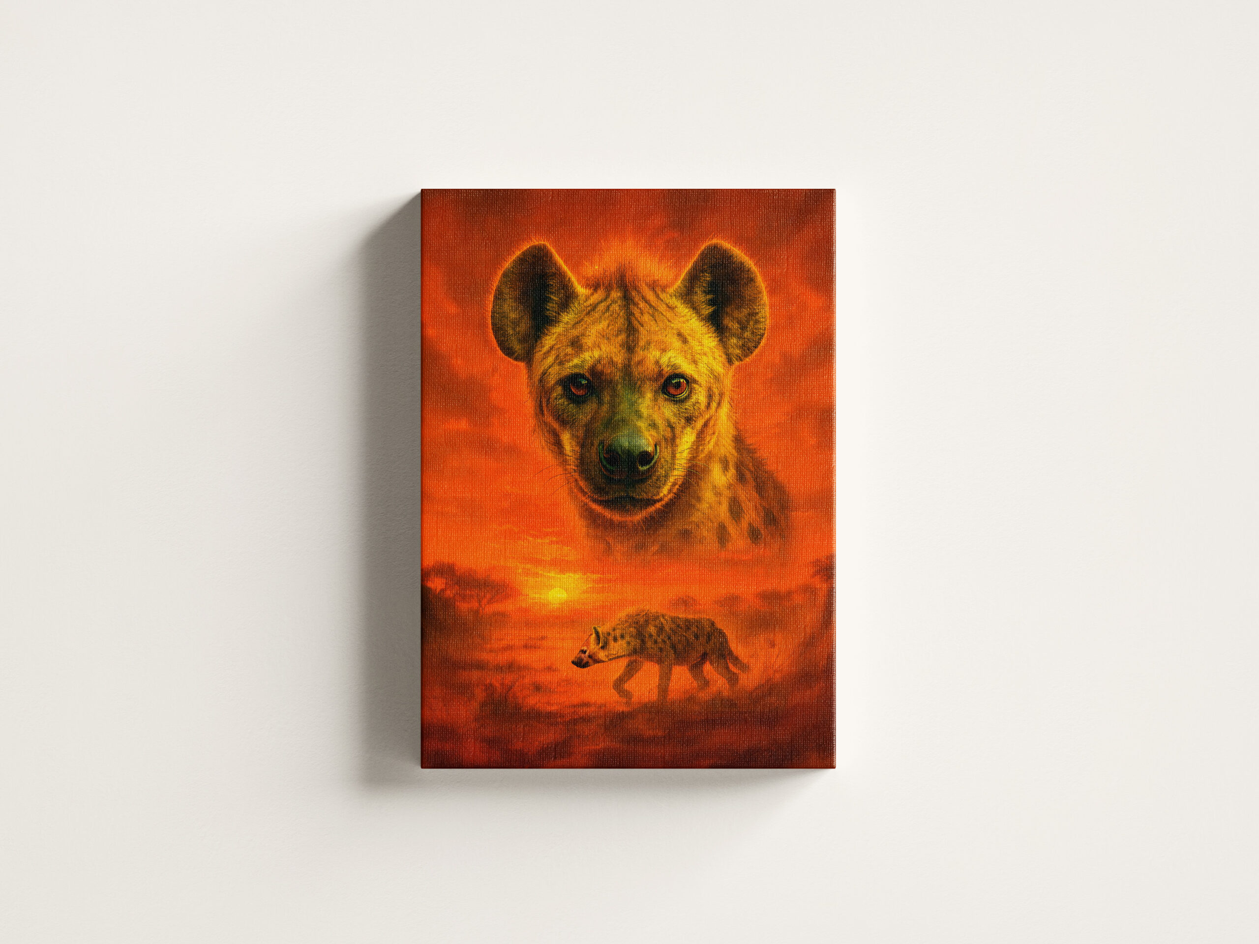 raxxa Canva: Double Exposure Portrait of African Hyena - Image 3