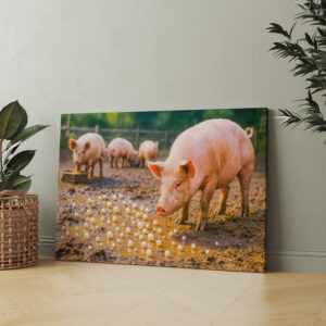 raxxa Canva: Pearls Before Swine in Muddy Pen
