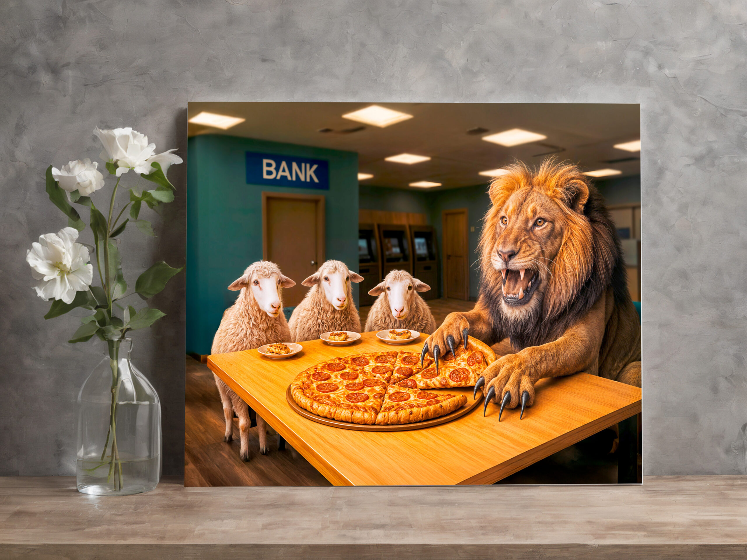 raxxa Canva: Lion Takes Lion’s Share of the Pizza – Bild 2