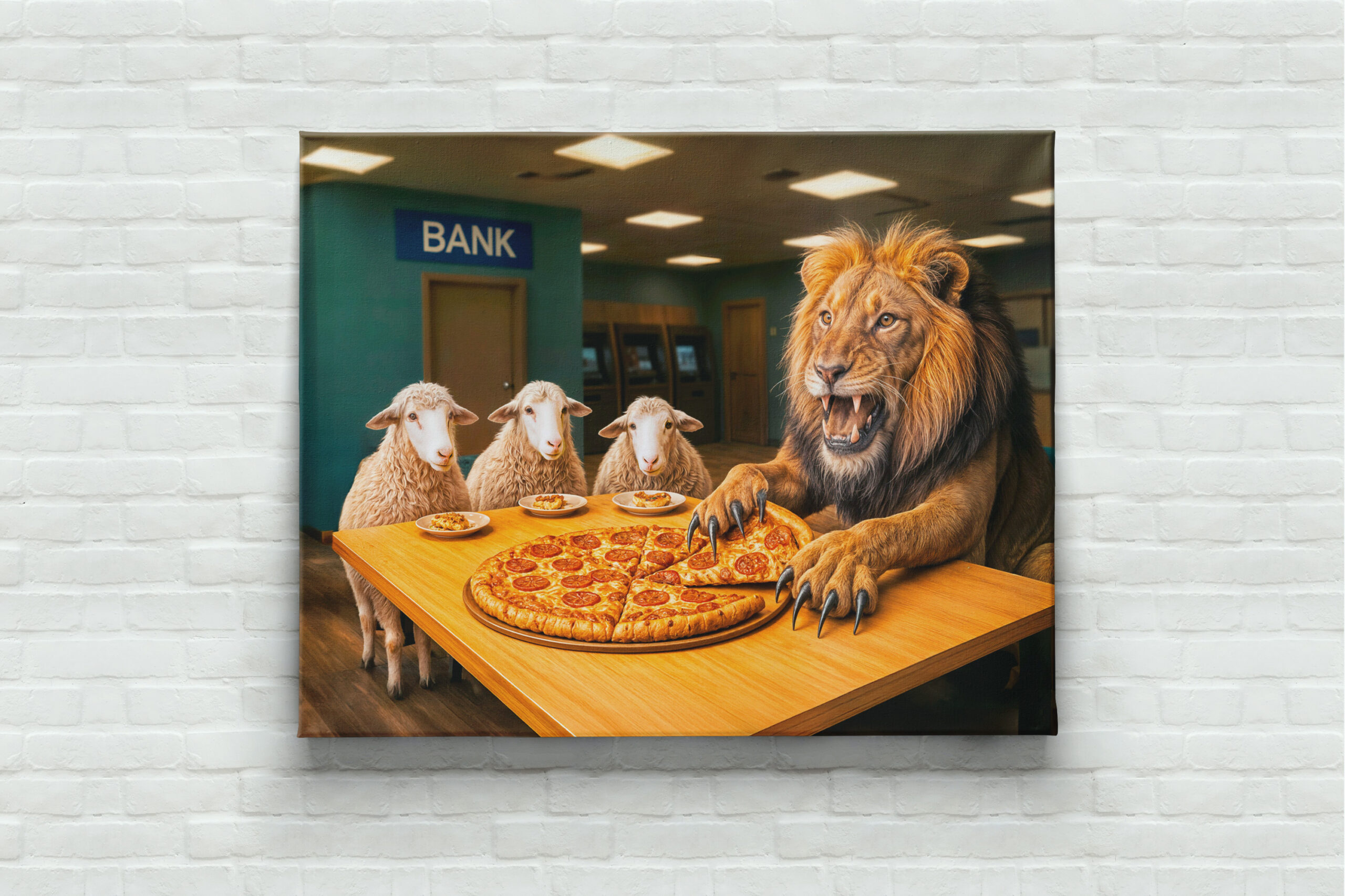raxxa Canva: Lion Takes Lion’s Share of the Pizza – Bild 3